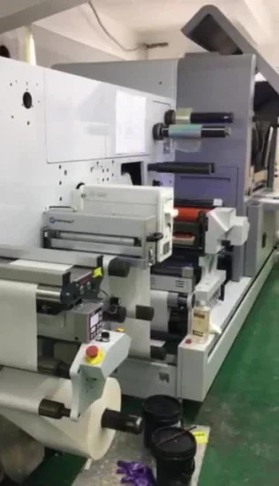 Ecoospark Digital Roll Label Kaltfolienprägung und Lackiermaschine